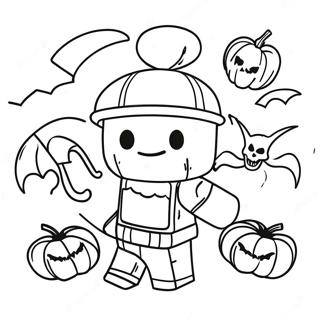 Roblox Halloween Coloring Page 55921-46502