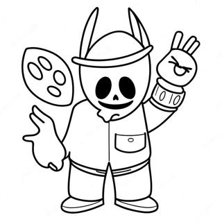 Spooky Roblox Character Coloring Page 55922-46499