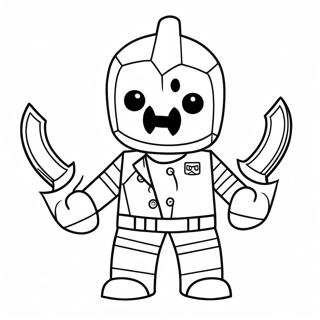 Spooky Roblox Character Coloring Page 55922-46500