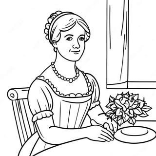 Jane Austen Coloring Page 55931-46508