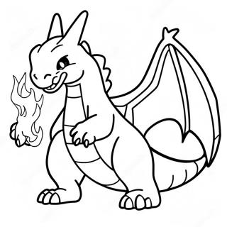 Charizard Breathing Fire Coloring Page 55942-46518