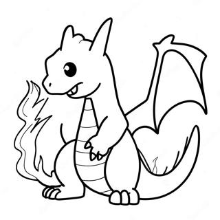 Charizard Breathing Fire Coloring Page 55942-46519