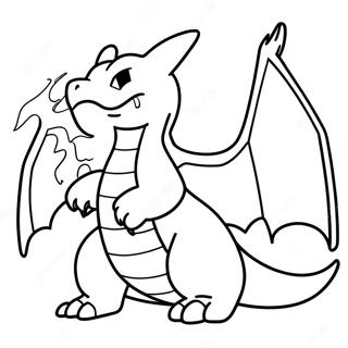 Charizard Breathing Fire Coloring Page 55942-46520