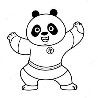 Po In Action Kung Fu Coloring Page 5594-4471