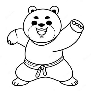 Po In Action Kung Fu Coloring Page 5594-4472