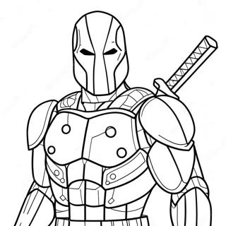 Deathstroke Lego Villain Coloring Page 55961-46530