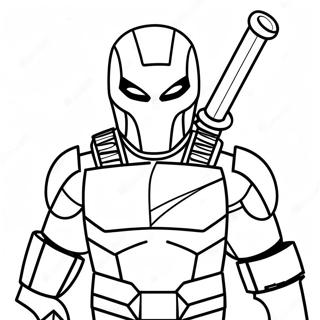 Deathstroke Lego Villain Coloring Page 55961-46532