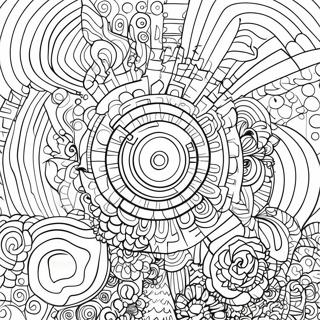 Op Art Geometric Patterns Coloring Page 56001-46568