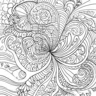 Optical Illusion Swirling Shapes Coloring Page 56002-46570