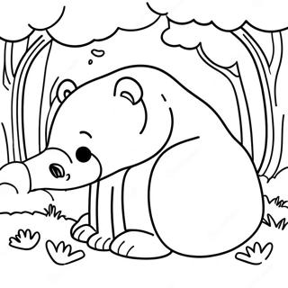 Hibernating Animals Coloring Pages