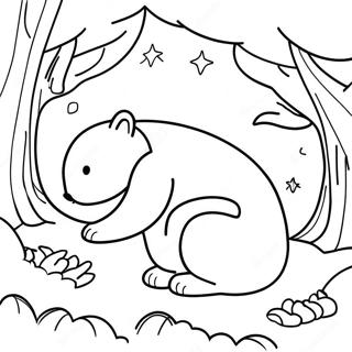 Hibernating Animals Coloring Page 5603-4475