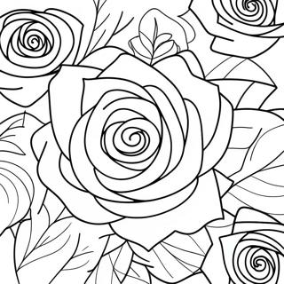 Roses For Adults Coloring Page 56041-46594