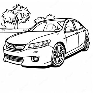 Honda Accord Coloring Pages