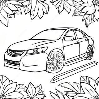 Sporty Honda Accord Coloring Page 56052-46602