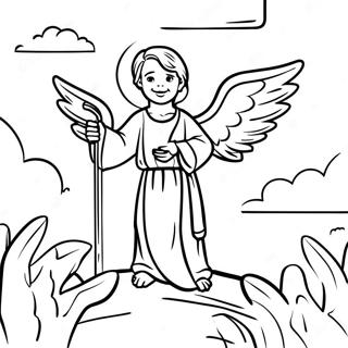 Glory To God Shepherds And Angels Coloring Pages