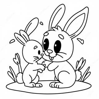 Cute Bugs Bunny And Lola Love Scene Coloring Page 56082-46635