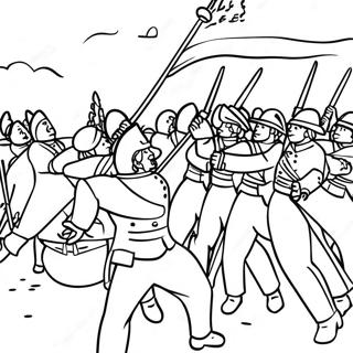 War Of 1812 Historical Battle Coloring Page 56091-46626