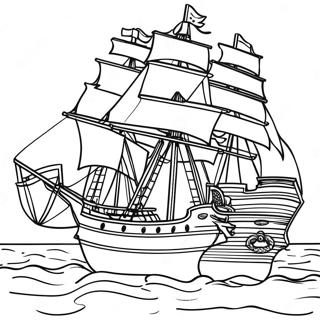 Famous War Of 1812 Naval Battle Coloring Page 56092-46637