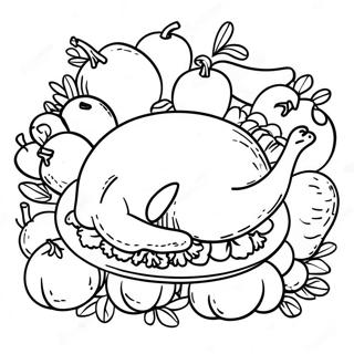 Friendsgiving Coloring Pages