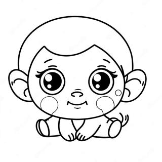 Adorable Lol Baby With Big Eyes Coloring Page 56112-46650