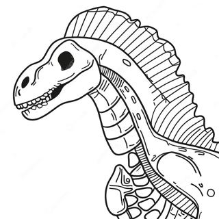 Xray Dinosaur Skeleton Coloring Page 56122-46660