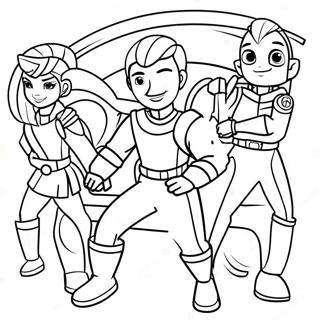 Rainbow Rangers Coloring Pages