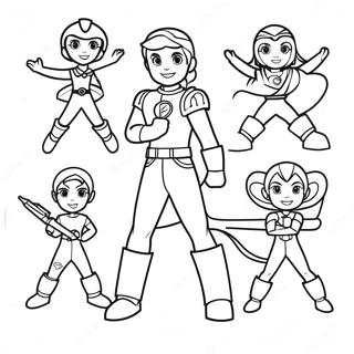 Rainbow Rangers Coloring Page 5613-4483