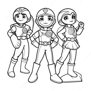 Rainbow Rangers Coloring Page 5613-4484