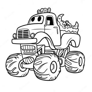 Festive Christmas Monster Truck Coloring Page 56172-46699