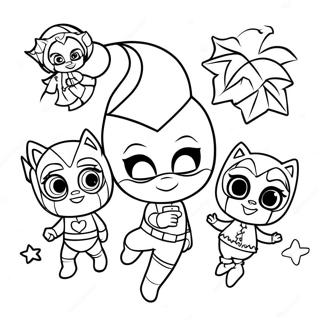 Pj Masks Christmas Coloring Page 56181-46706