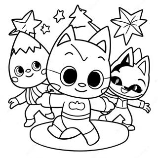 Pj Masks Christmas Coloring Page 56181-46708