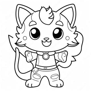 Catboy In Festive Costume Coloring Page 56182-46709