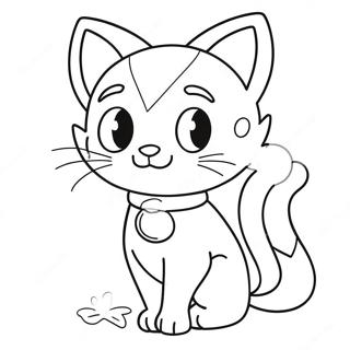 Catboy In Festive Costume Coloring Page 56182-46710