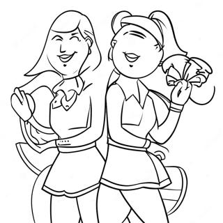 Washington Commanders Cheerleaders Coloring Page 56202-46728