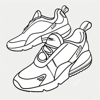 Stylish Nike Air Max 270 Sneakers Coloring Page 56212-46731