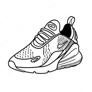 Stylish Nike Air Max 270 Sneakers Coloring Page 56212-46732