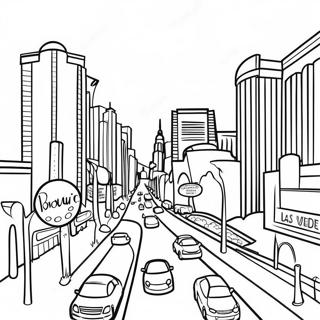 Las Vegas Strip Coloring Page 56241-46755