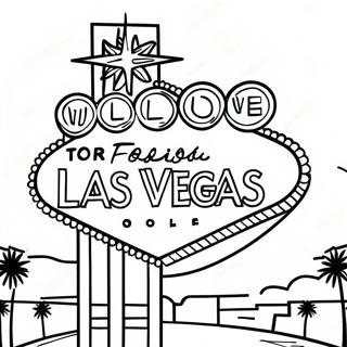 Bright Neon Lights Las Vegas Coloring Page 56242-46774