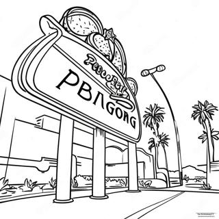 Bright Neon Lights Las Vegas Coloring Page 56242-46775