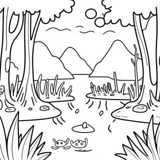 Swamp Coloring Pages