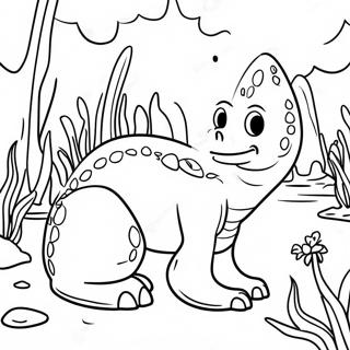 Mysterious Swamp Creature Coloring Page 56292-46797