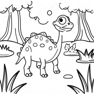 Mysterious Swamp Creature Coloring Page 56292-46800