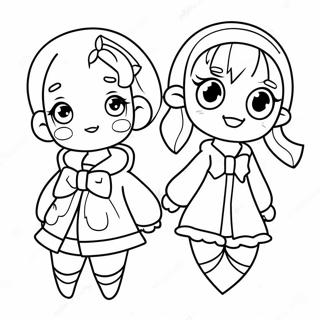 Cute Gacha Life Characters Coloring Page 562-449