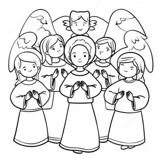 Angelic Choir In The Kingdom Coloring Page 56302-46811