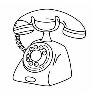 Cute Cartoon Phone Coloring Page 56312-46814