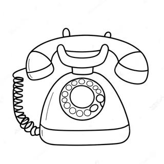 Cute Cartoon Phone Coloring Page 56312-46815