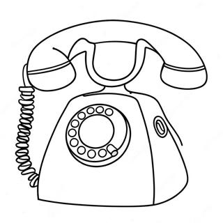 Cute Cartoon Phone Coloring Page 56312-46816