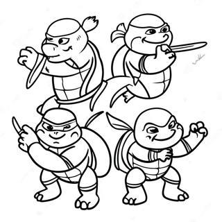 Ninja Turtles Coloring Page 56321-46822