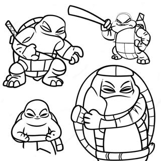 Ninja Turtles Coloring Page 56321-46823