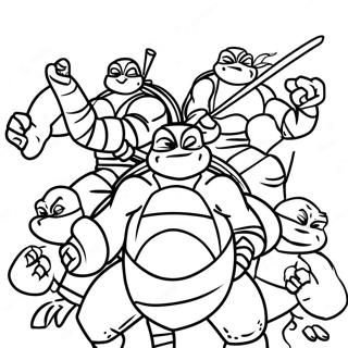 Ninja Turtles Coloring Page 56321-46824